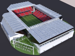 Stade Bollaert Delelis - Maquette 1/750e