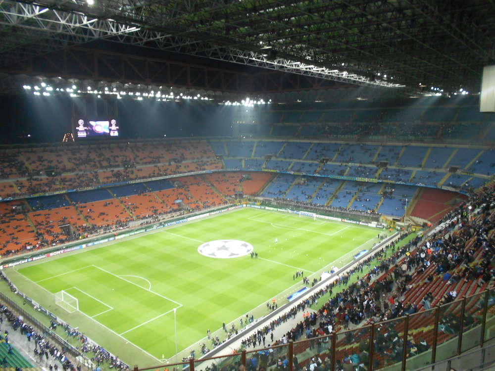 Avant match, vue dans l'angle