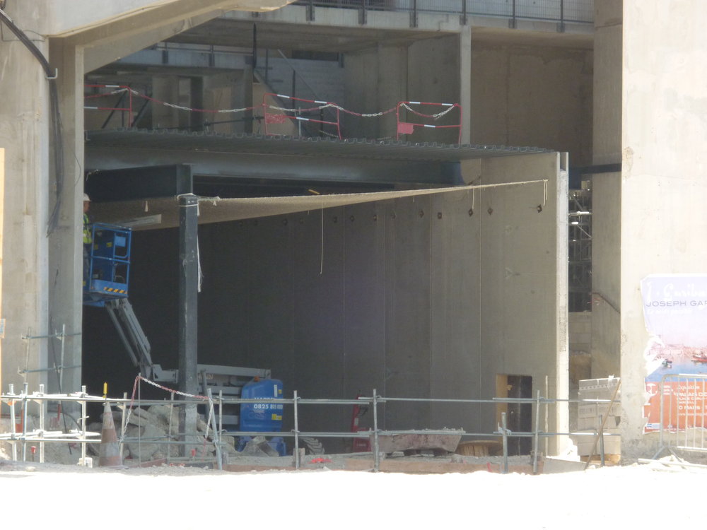 Préparation pour le coulage de la dalleau dessus de la VSI sous le VS.