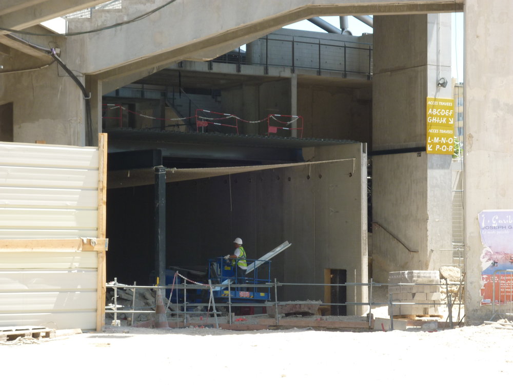 Préparation pour le coulage de la dalleau dessus de la VSI sous le VS.