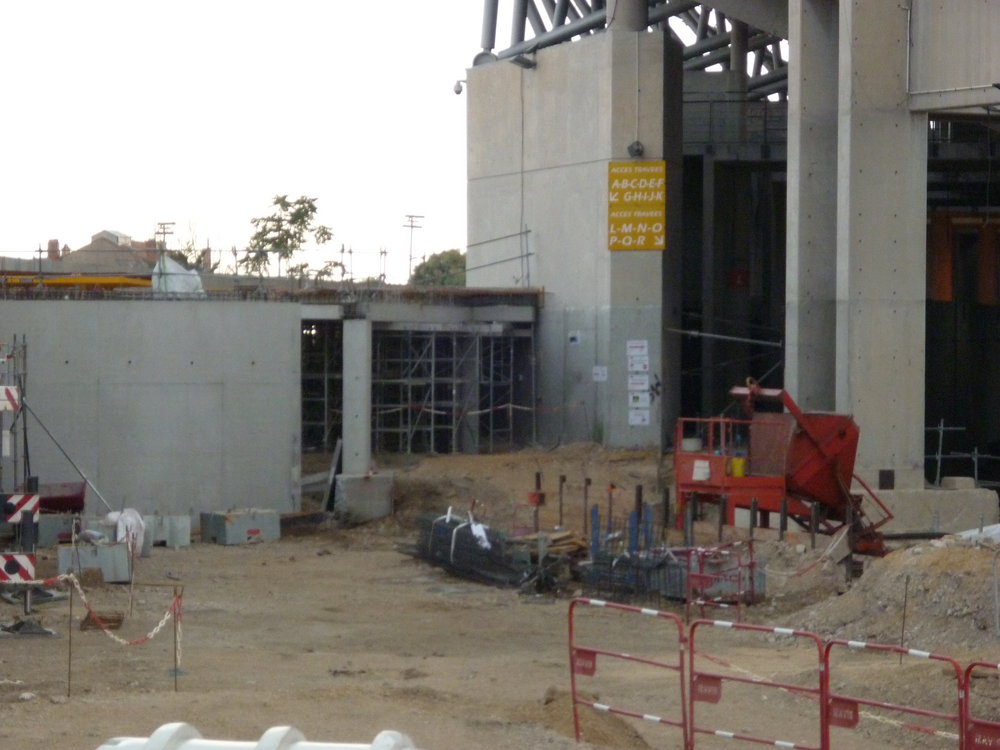 Parvis Sud en construction ...