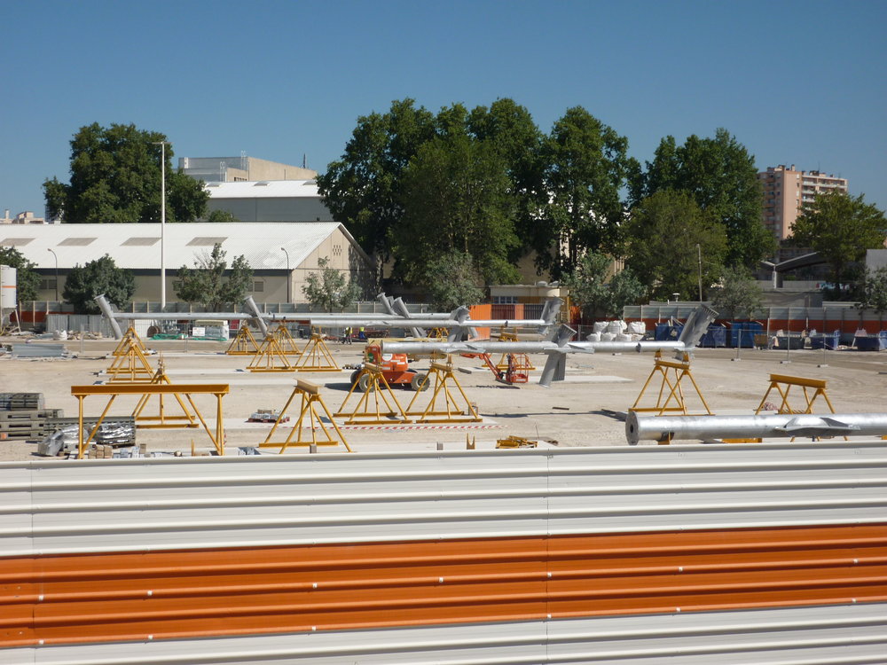 Vu des élément des Méga-Poteau.