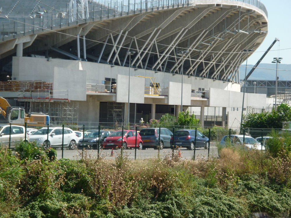 Vu du Parvis Sud coté JB en cours de réalisation.