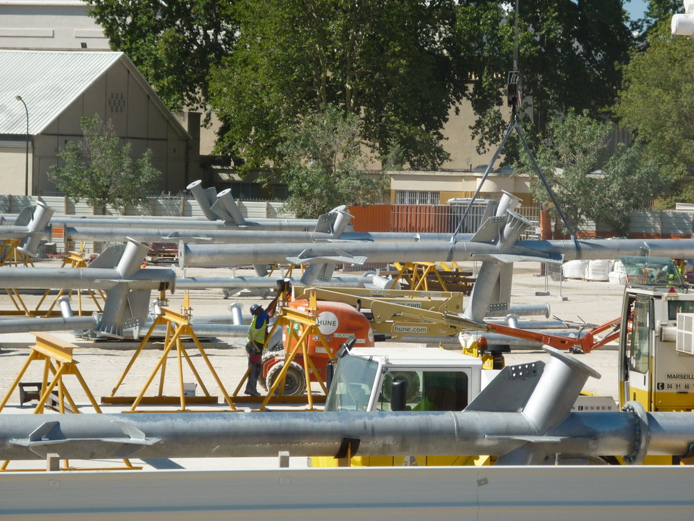 Élément en cours de montage.