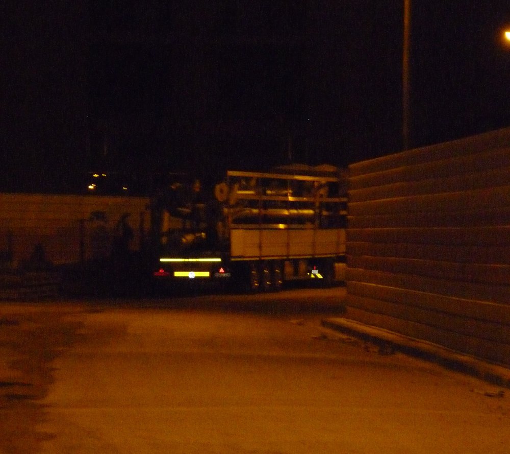 Nouvel arrivage des éléments de charpente dans la soirée du 17/07/12