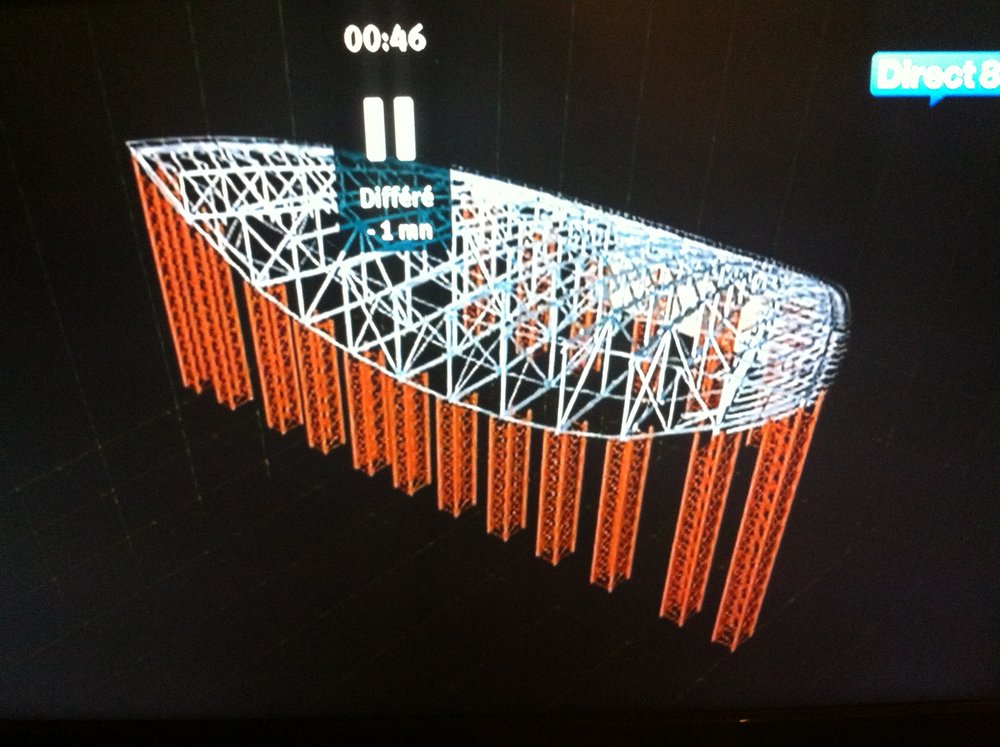 En orange, les chevalets