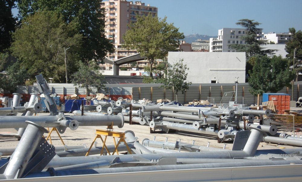 Vu de nombreux éléments.