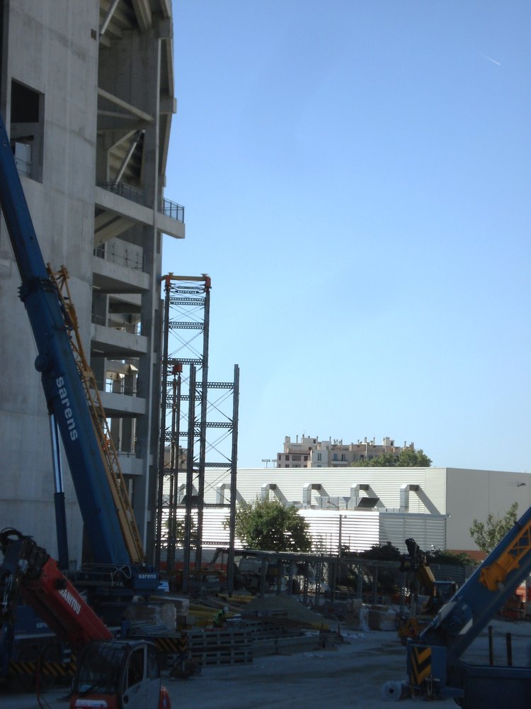 Avancement des palée coté VN.