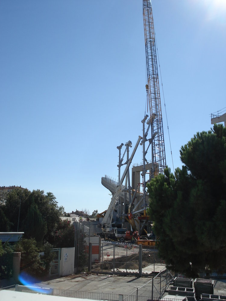 Pose de la deuxième radiale ...