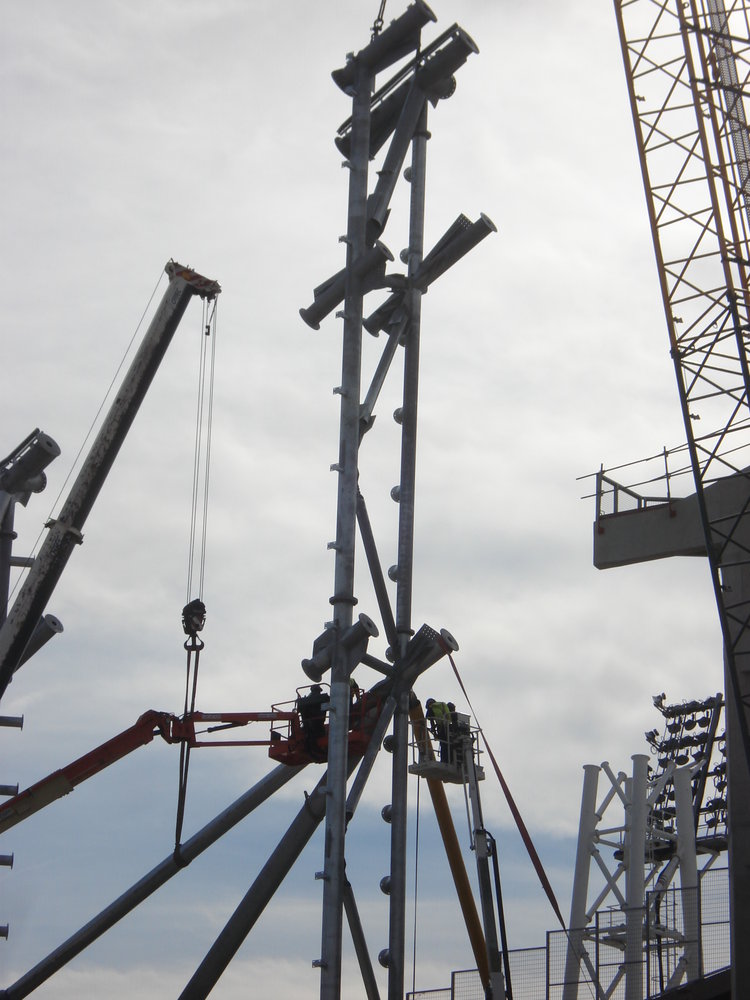 Montage de la troisième radiale vers 18h.