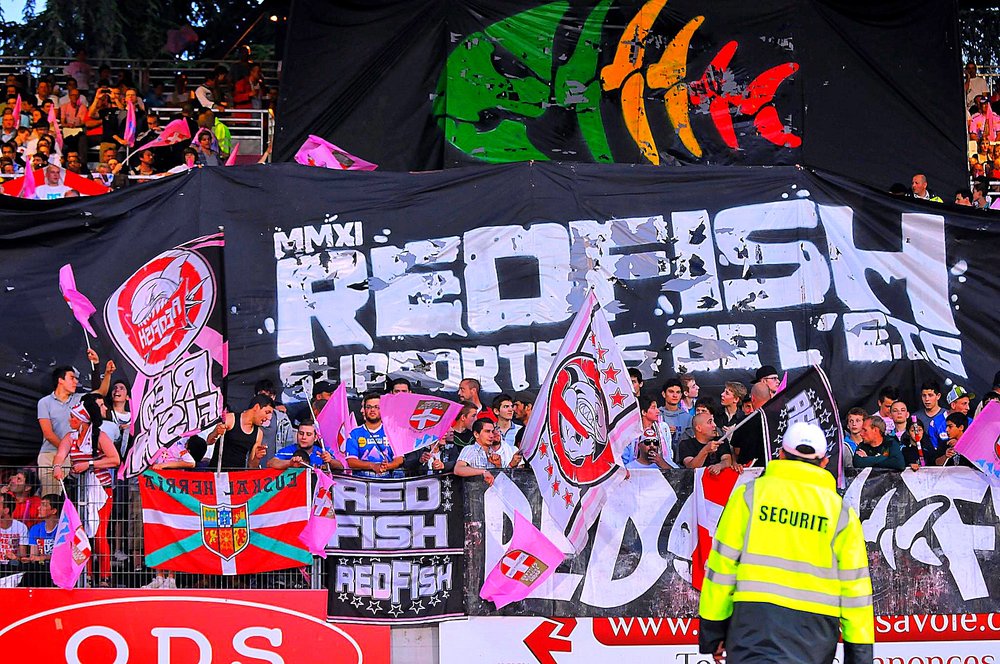 Tifo des Red Fishs (Evian)