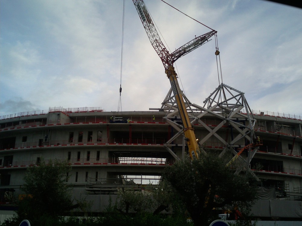 Reprise de la pose de la charpente