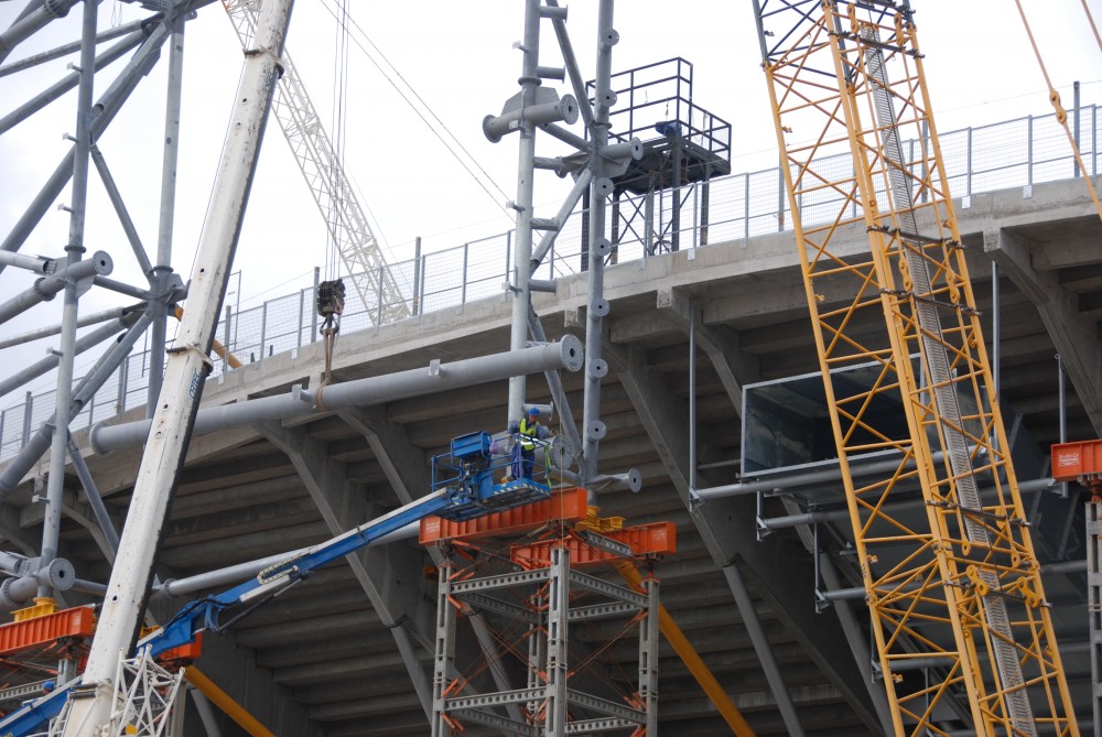 pose d'un contreventement...