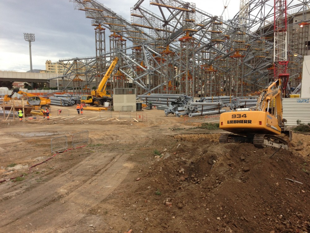 Zone de terrassement