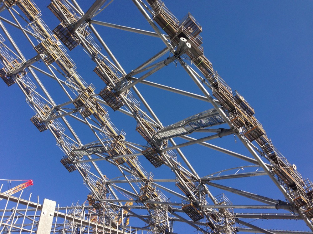 Vu sous les colis côté VS.