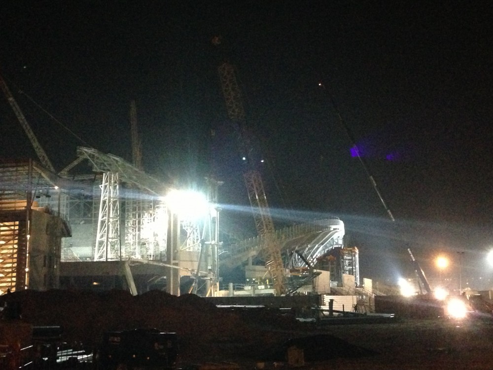 Pose de la radiale côté VS.