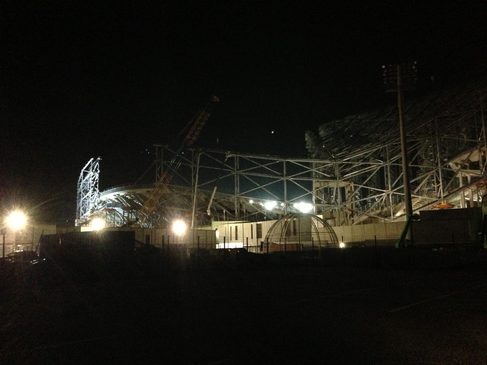 Jupe VS encore 10 contreventements pour finir la jonction de ces radiales coté Ganay.