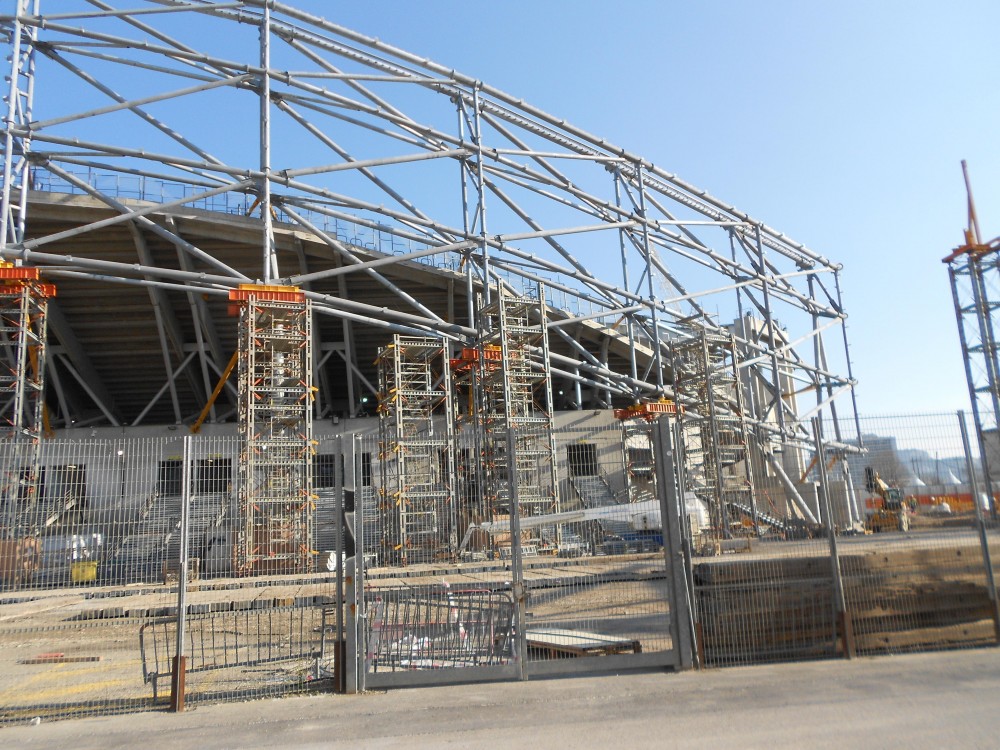 Palée en attente au pied du VN.
