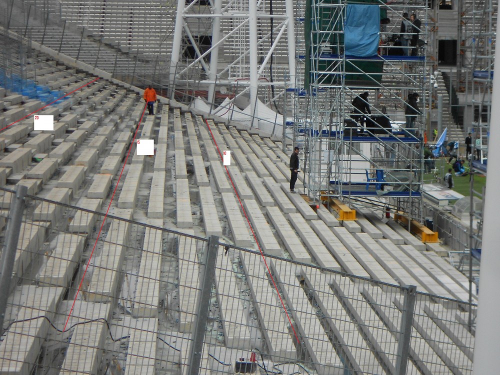 Petite vu de Jean-Bouin avec en rouge les lignes des rangés non détruite. Je pense que 15 serait parfait.