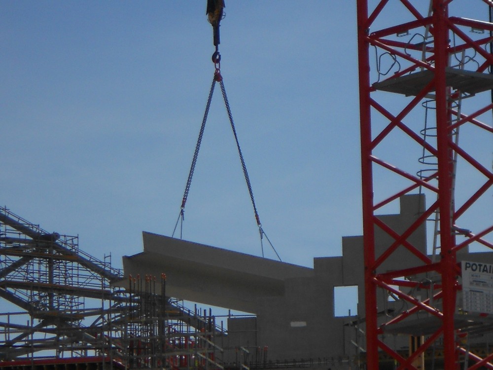 Pose en Live d'un gradin.