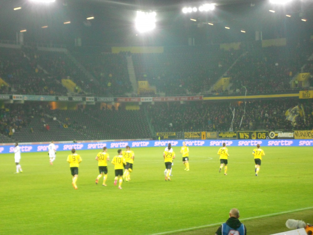 Après le 2ème but des Youngs Boys