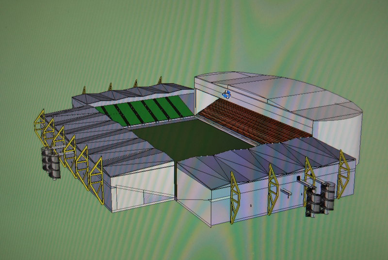 stade en vue d'ensemble