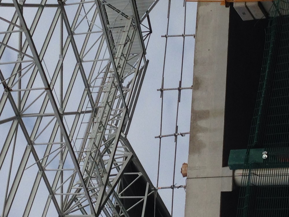 Charpente de la jupe du 4e angle