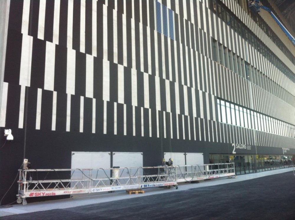 Plateformes qui ont permit de peindre la façade Jean Bouin