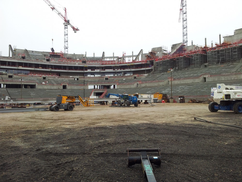 Vue depuis la pelouse...