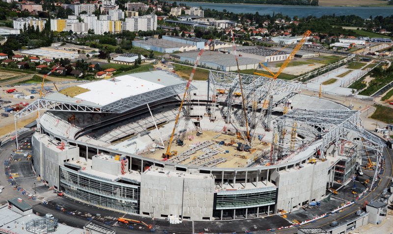 Vue charpente 2 mois plus tard