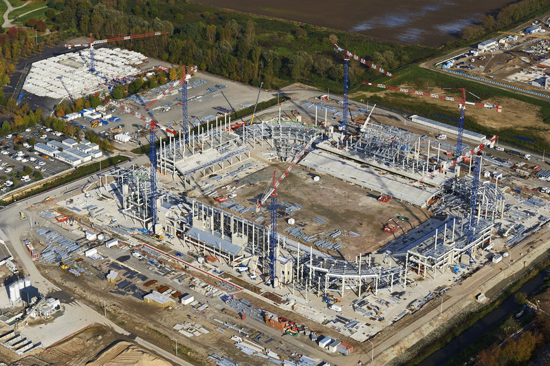 chantier nouveau stade bordeaux novembre 2013